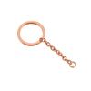 30 мм плоская цепочка для ключей из нержавеющей стали с подвесными аксессуарами своими руками