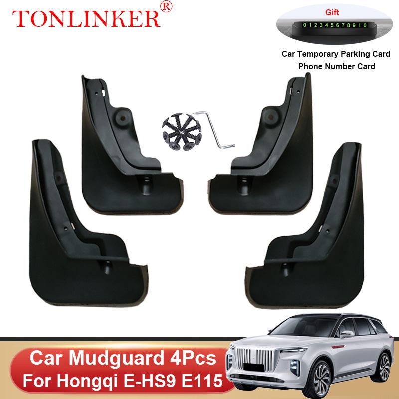 TONLINKER Car Mudguard For Hongqi E-HS9 E115 EHS9 2022 2023- Mudguards Splash Guards Front Rear Fender Mudflaps