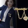Brooch Jewelry Accessories Hijab Tassel Lapel Pin Suit Shirt Collar