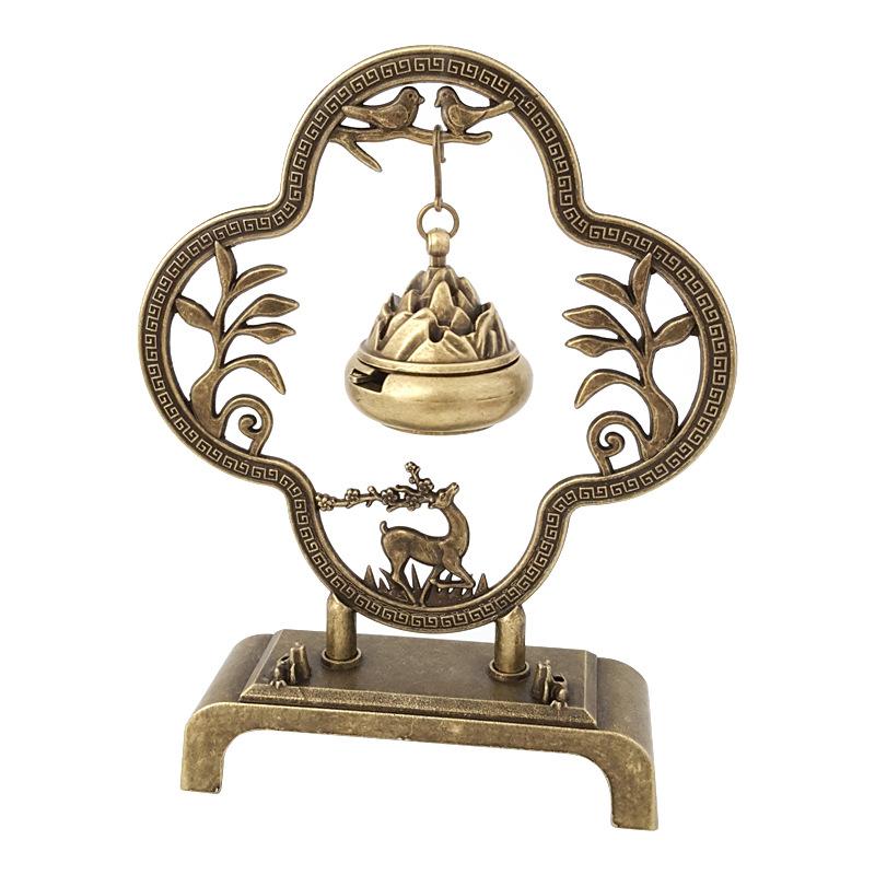 Creative Vintage Hollow Out Metal Incense Burner Holder Exquisite Hill Shape Incense Burner For Yoga Home tea ceremony ornaments