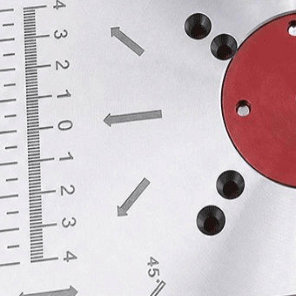 Red and Black Router Table Insert Plate Aluminum Alloy DIY Router Table Durable Flip Board Kit
