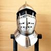 Medieval Close Armet Knight Helmet Warrior Gear Ancient Close Knight Helmet Decorative Gift for Him