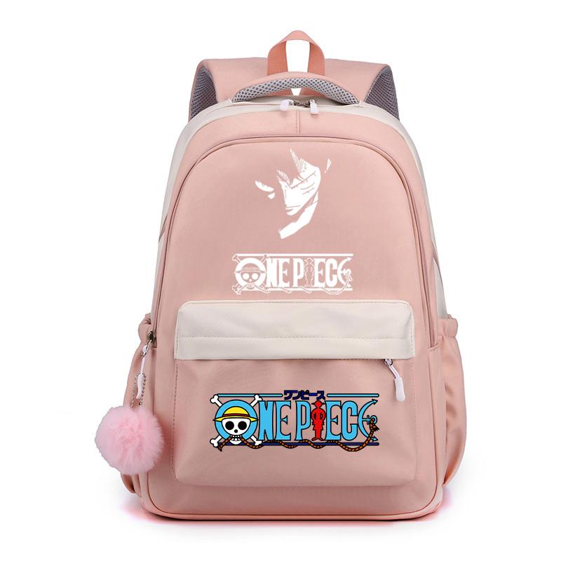 Аниме One Piece Классический Kawaii Рюкзак Милый Мягкий Рюкзак Печатный Мальчик Девочка Школьный Ранец Повседневный Портфель Для Мужчин Женщин Дорожная Сумка Для Отдыха Рюкзак Mochila