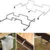 Kitchen Household Garbage Hanging Organizer Outdoor Stainless Steel Iron Outdoor Camping Picnic Garbage Bag Holder