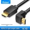 Vention 4K HDMI 2.0 Кабель с угловым разъемом 90° для ТВ, монитора, ноутбука, ТВ-приставки.