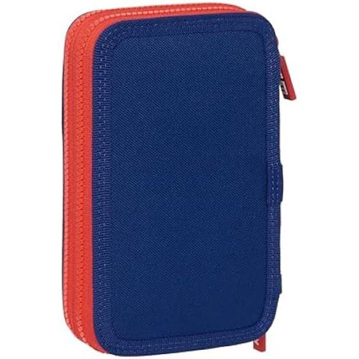 Trousse Scolaire - SAFTA - Atlético de Madrid - 28 Outils Inclus - Pratique et Résistante - Enfant
