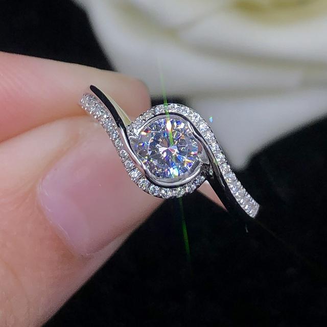 Новый дизайн, свадебные аксессуары, женское кольцо с круглым цирконием AAA, изящные обручальные кольца, новые модные украшения