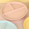 Home Breakfast Tableware Children Three Compartment Divided Meal Plate Weight Loss Ration Unbreakable Dish Plate