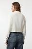 Women's Elegance Style Sweater Black Crop Polo Neck Fine Knitwear Sweater