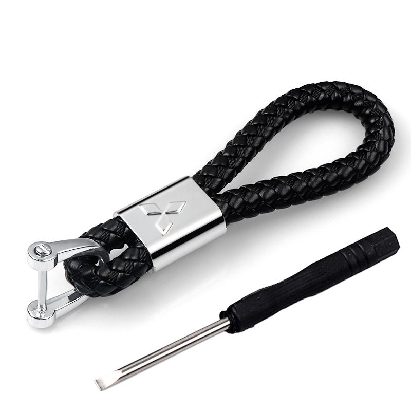 Car Key Chain Key Ring Key Lanyard Keychain Car Emblem For Mitsubishi Lancer EX EVO GTS ASX V3 V5 Auto Parts Accessories