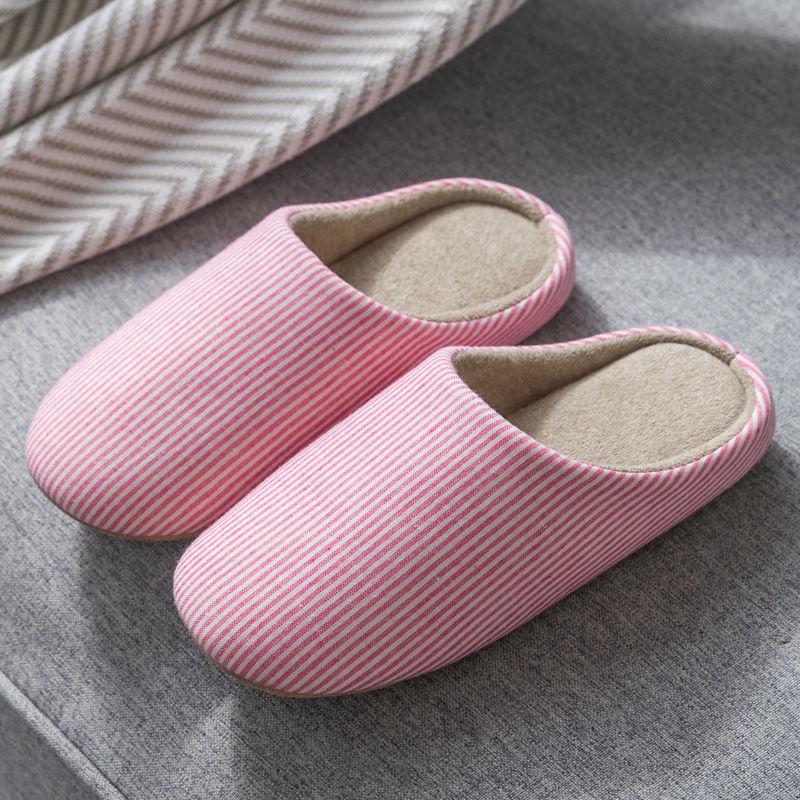 Японские домашние тапочки с мягкой подошвой, нескользящие, бесшумные, для деревянного пола, хлопковые, для пары, бесшумные, больших размеров, домашняя обувь