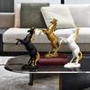 Artistic Horse Figurine Miniature Simulation Pony Statue Resin Animal Sculpture Home Office Desktop Decoration Ornament