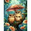 5d DIY Diamond Painting Cross Stitch Animal Owl Diamond Embroidery Mosaic Full Round Drill Home Decor