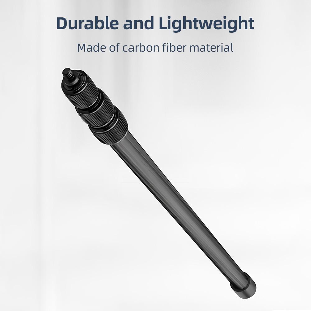 Ручка для портативного микрофона, 4-секционная выдвижная штанга для микрофона, штанга из углеродного волокна для микрофонов
