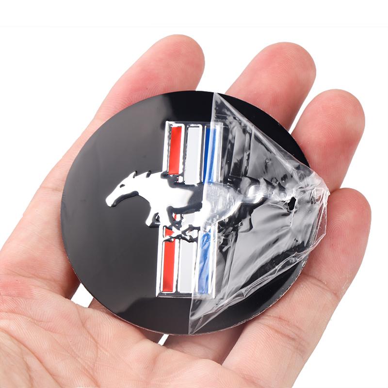 4Pcs For Ford Focus MK4 Explorer Mustang Fiesta MK7 Ranger Car Wheel Tire Center Hub Cap Badge Sticker Cover Auto Accessories