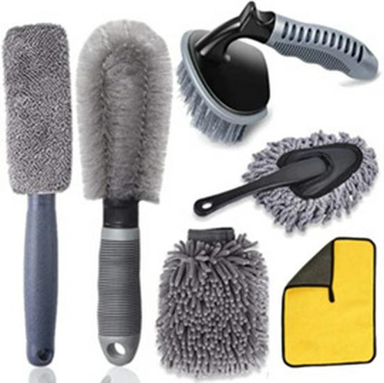 Ultra-Fine Fiber Long Handle Tire Brush for Car Cleaning
