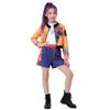 Rumi Girl Cosplay Costume Anime Mira Roleplay Outfit Trendy Dance Performance Wear Halloween Party Performance Costume