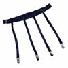 Black Simplicity Sexy Garter Belt for Women Thigh High Stockings Adjustable Elastic Leg Sock Suspenders Belt 4/6 Metal Clips