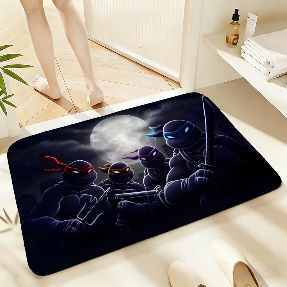 Soft Absorbent Non-Slip Rug Cartoon Teenage Mutant Ninja Turtles Floor Mat Home Decor Doormat Bedroom Floor Mat Shower Carpet