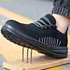 Ouylan Anti-Puncture For Construction & Machinery Steel Toe Safety Shoes, Mesh Breathable Low-Cut