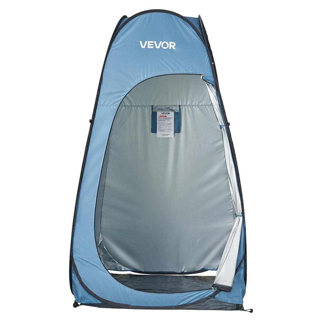Pop up Shower Tent, Instant Portable Privacy Tent Changing Room with Ground Stakes, Ropes, and Carry Bag, 190T Polyester with Silver Coating, Quick