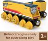 Mattel Thomas the Tank Engine Wooden Rail Series Rebecca Years Old and HBK14 (Thomas) [2 Up]