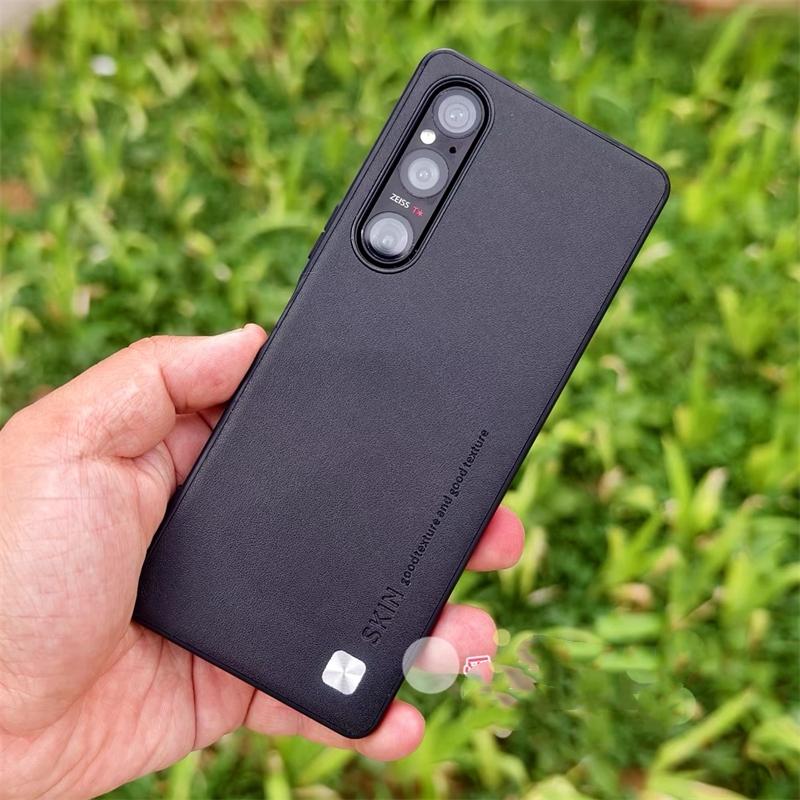 Чехол для Sony Xperia 1 V 5 10 IV 1 III Роскошный Силиконовый Кожаный Защитный Задняя Крышка Телефона Для Xperia 1iV 5V 10V Стильный Бампер