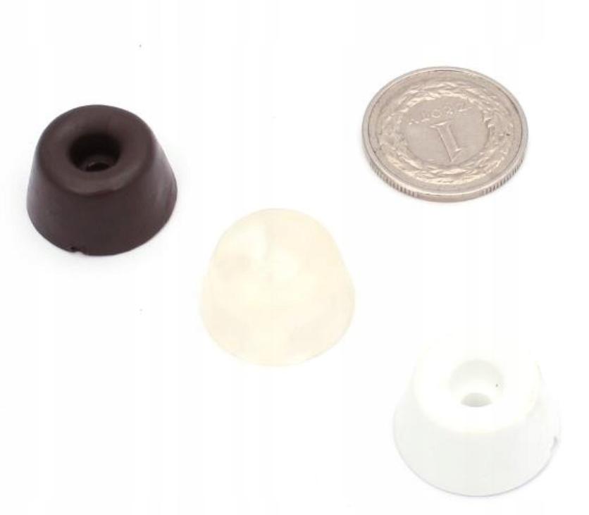 Mini rubber door stopper WHITE