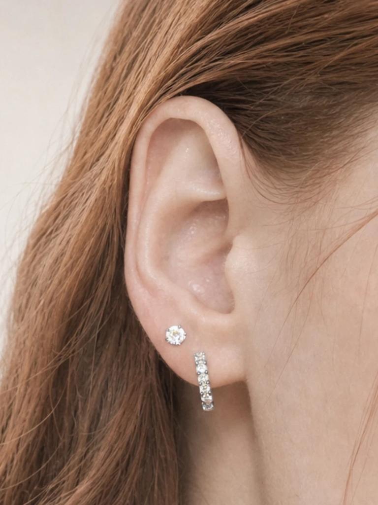 Soyou Mini Cubic Earrings 2 Pieces