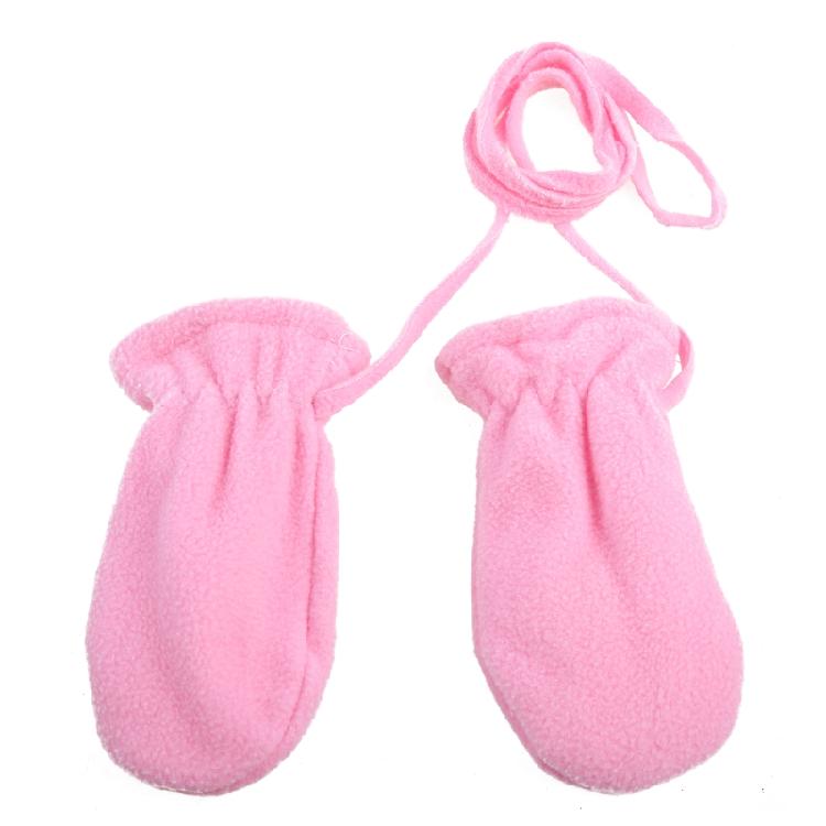 Перчатки из поларфлиса, полнопалые, плюшевые варежки для малышей, зимние, теплые