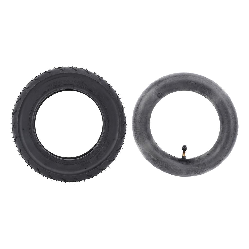 10x2.125 Wheelchair Tire and Inner Tube Rubber Heavy Duty Valve Tire Inner Tube Replacement for Powe