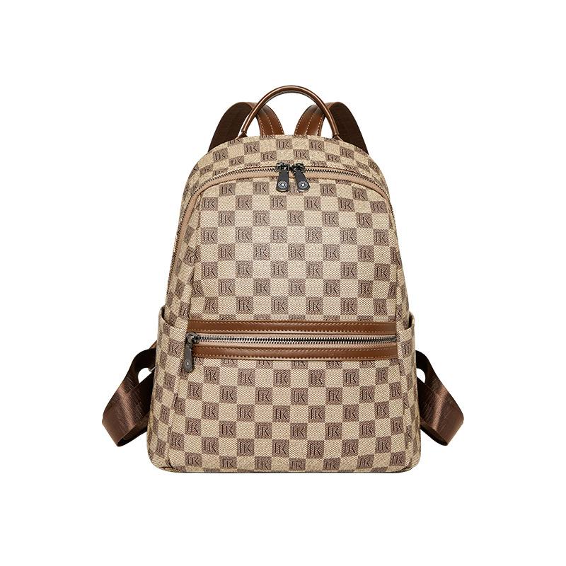 Миссис. Qiao Двухплечевая сумка для женщин 2025 Новая мода Рюкзак большой вместимости для студенток колледжа Дорожная сумка для поездок и работы