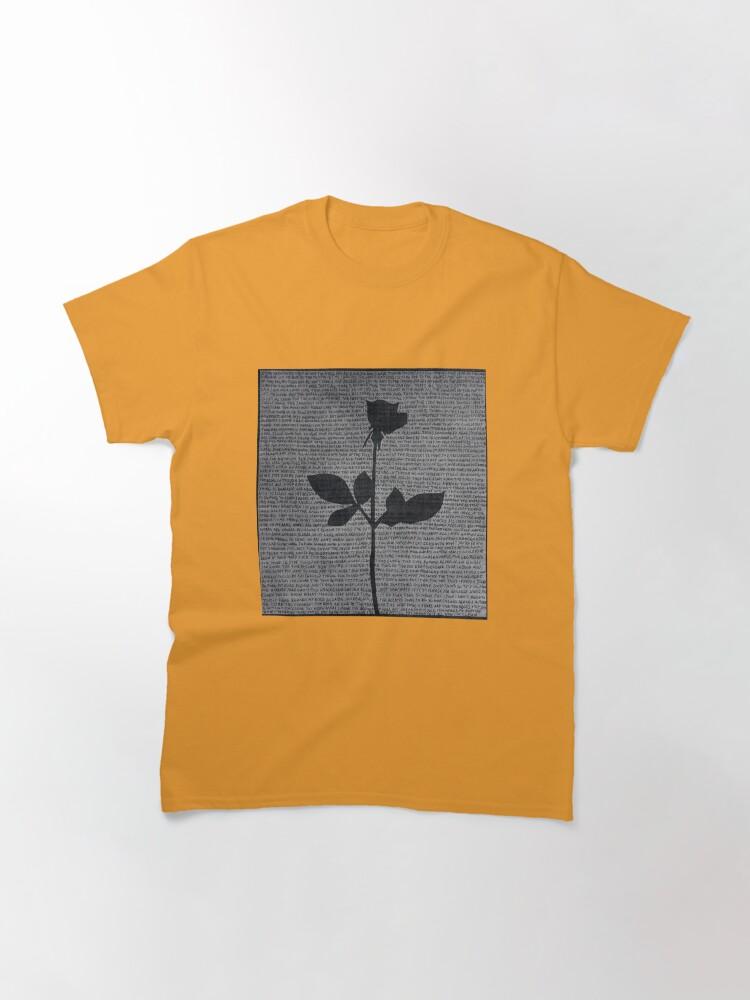 Depeche Mode Minimal Rose – Typography Art Inspired Design Classic T-Shirt
