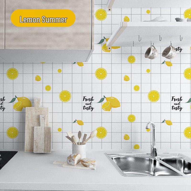 Водонепроницаемые Маслостойкие Самоклеящиеся Кухонные Обои для Плит и Вытяжек