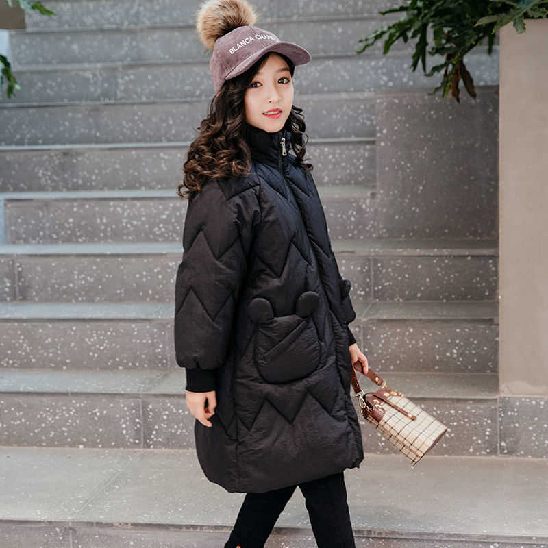 Kids Winter School Girls Children Clothing Boys Long Jacket Baby Girl Clothes Faux Fur Collar Coat Snowsuit Outerwear Coat Parka