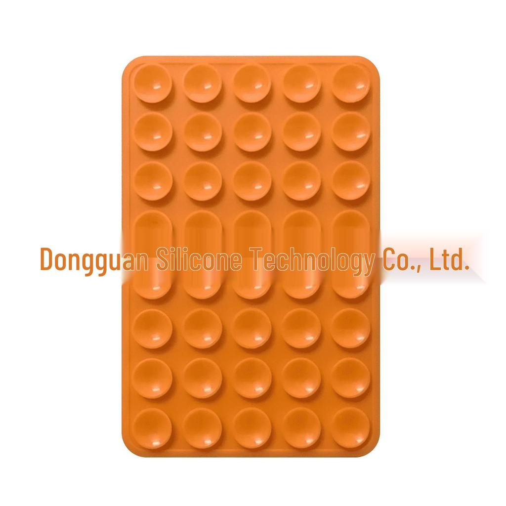 Черная силиконовая противоскользящая подставка для телефона: 24 Портативные, Минималистичные Наклейки на Присосках