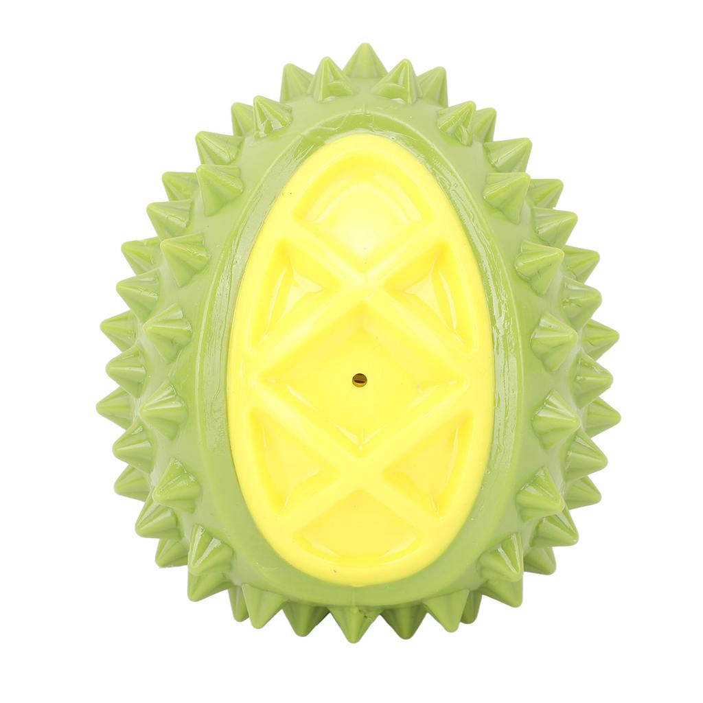 Durian Shaped Dog Toy Ball TPR Interactive Multi Functional Reduce Anxiety Sound Durian Dog