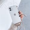 Necklace Lanyard Strap Chain Phone Case For iPhone 16 15 14 13 Pro Max 12 11 XS X XR Mini 7 8 Plus Transparent Soft Rope Cover