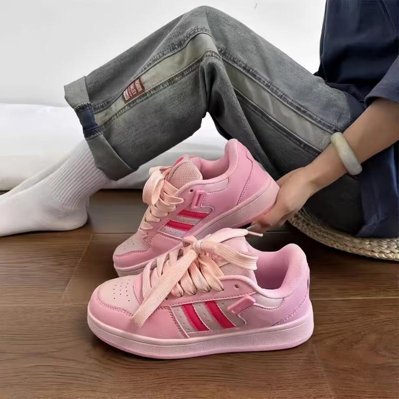 Модные Ретро Женские Кроссовки с Низким Верхом 2024 Осень Новые Простые Универсальные Кеды Однотонные Нескользящие Женские Вулканизированные Кроссовки