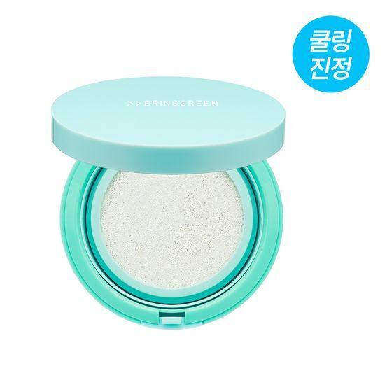 BRING GREEN Солнцезащитный кушон Tea Tree Cica Tone-Up 15 г (План пополнения / Отдельный товар)