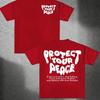 Protect Your Peace Cotton Tshirt Unisexs Round Neck Shortsleeved Cotton Casual Tshirt Loose Style