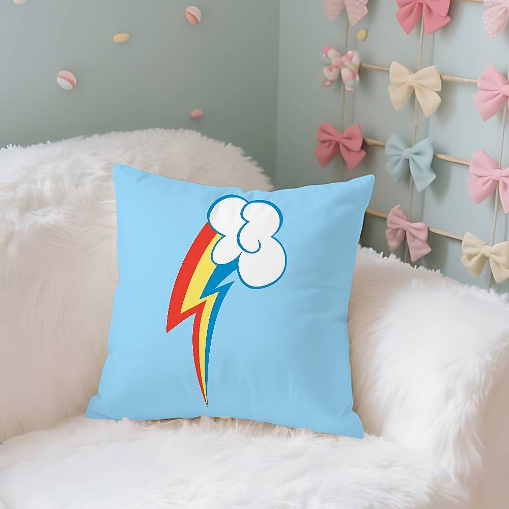 Cute FfluttershyS Kawaii Case Plush Fabric Soft Pillowcase Double Sided Print Cushion Cover Household Gifts