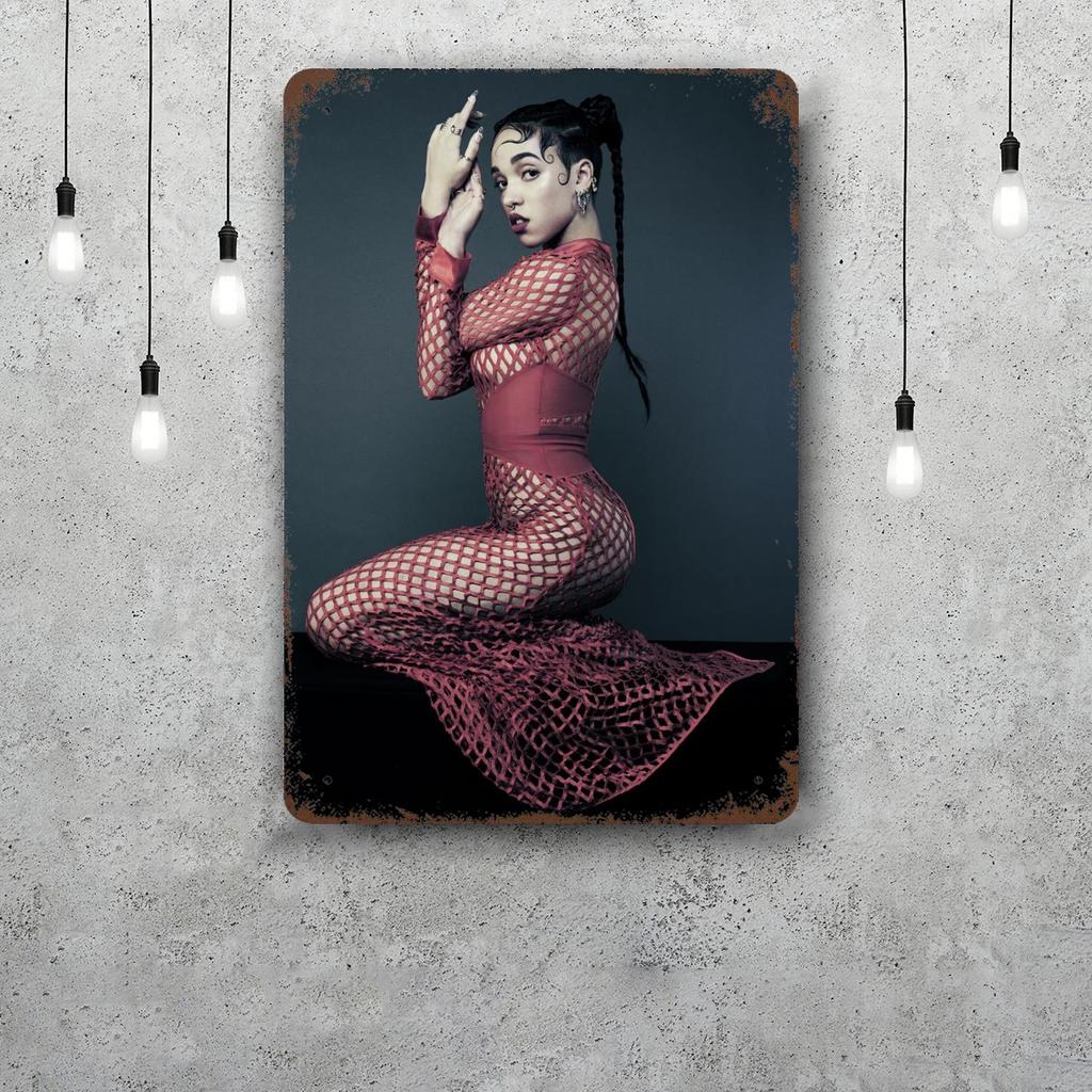 FKA twigs Ретро Винтажная Жестяная Вывеска Постер Декоративная Табличка Металлическая Пластина Настенный Декор