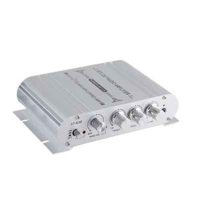 ST-838 Hi-Fi 2.1-канальный стерео усилитель басов и высоких частот 80 Вт*2 Аудиоусилитель Мини медиаплеер