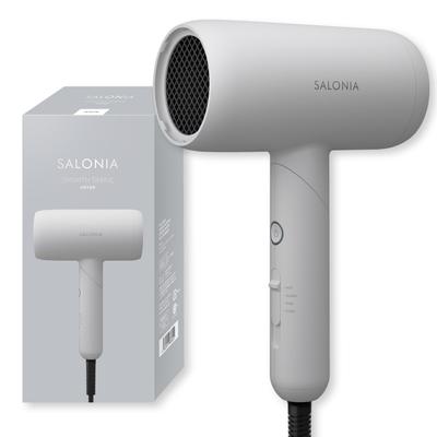 Фен SALONIA Smooth Shine с большим объемом воздуха, быстрая сушка, легкий фен, белый цвет