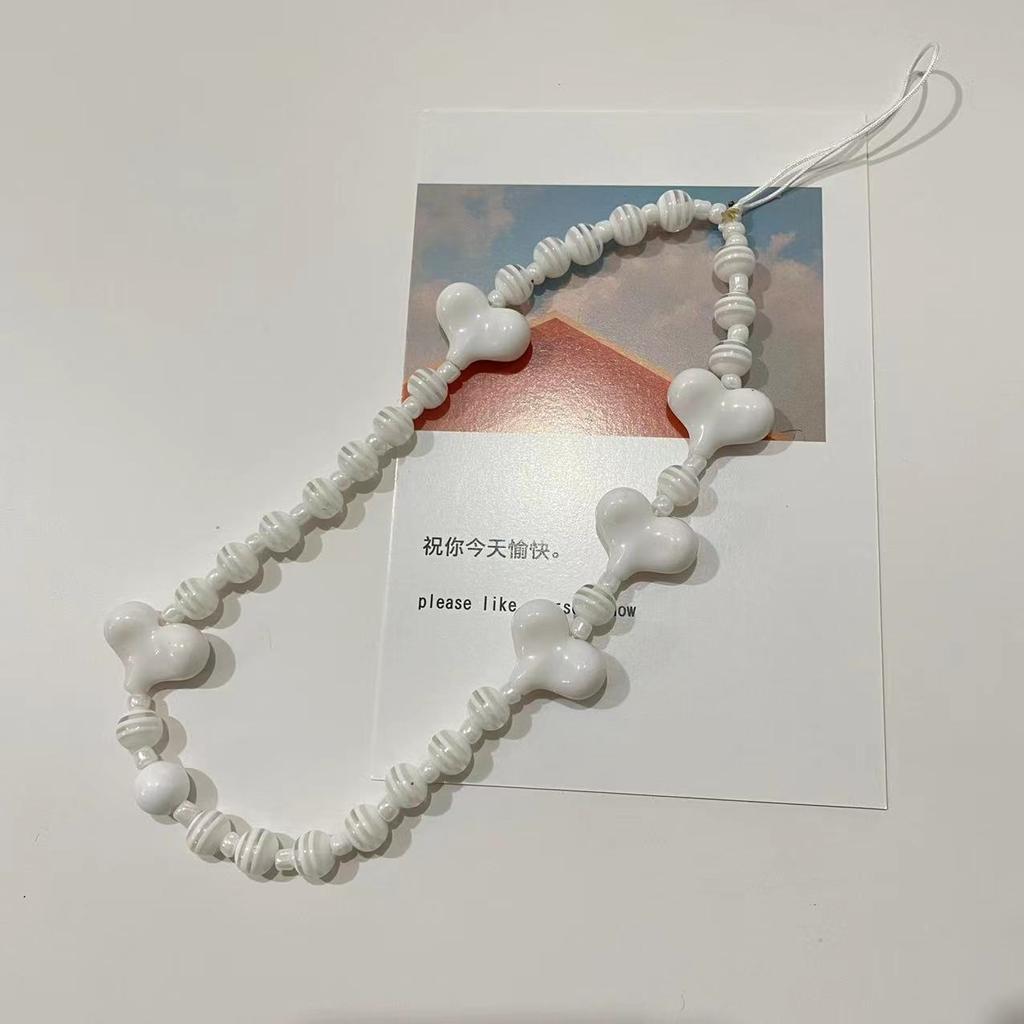 Любовь бисером цепочка для мобильного телефона чехол для мобильного телефона ремешок подвеска подвесной орнамент