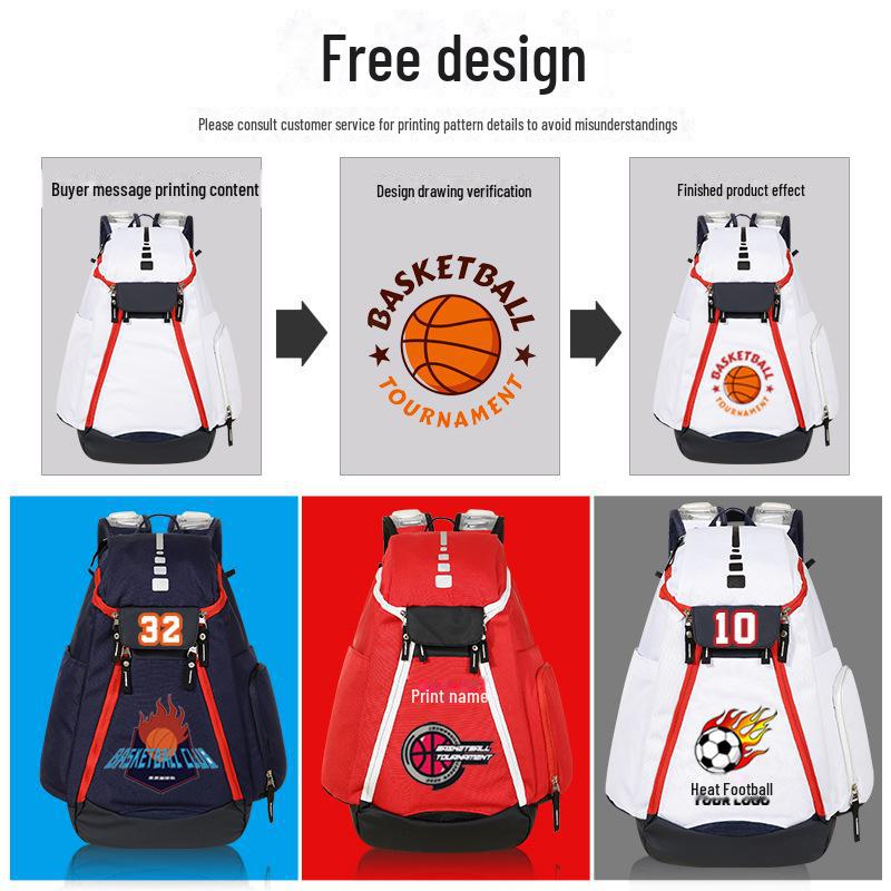 Большой спортивный рюкзак с двумя отделениями для путешествий, фитнеса, футбола и баскетбола — унисекс и для студентов