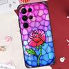 Stained Glass Rose Galaxys Case For Samsung Galaxy S24 FE S20 FE S21 S22 S23 S25 S26 Ultra S10 Plus S25 FE Cover Shell