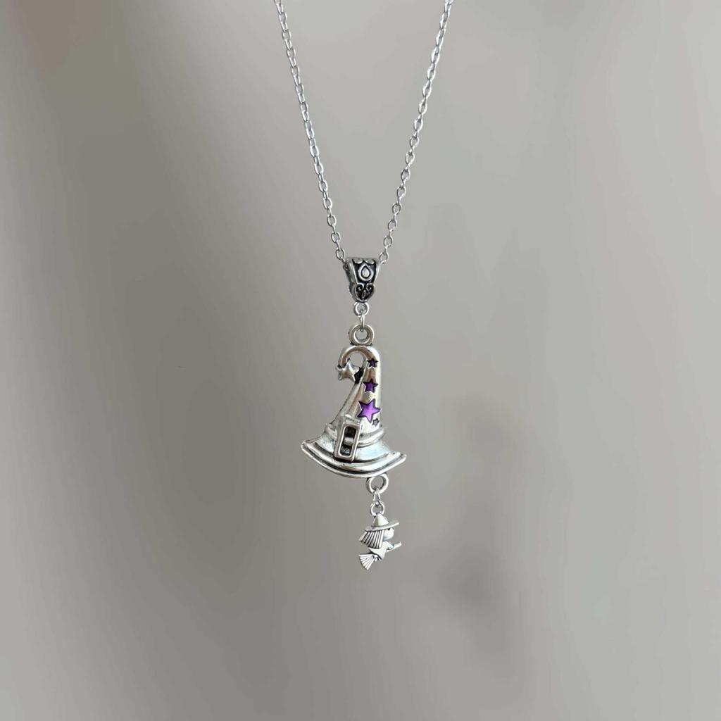 Оригинальное ожерелье-подвеска в виде шляпы ведьмы на Хэллоуин - Аксессуары на тему костюмов - Ювелирные изделия на заказ