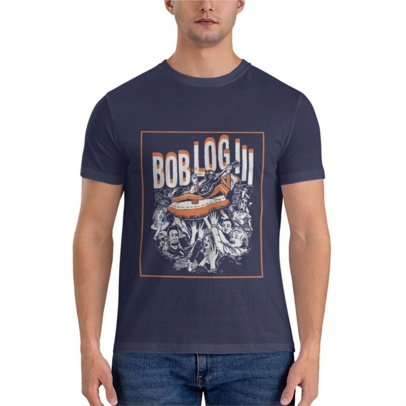Bob log 3 Футболка Базовая футболка черные футболки для мужчин футболки большого веса для мужчин смешная футболка